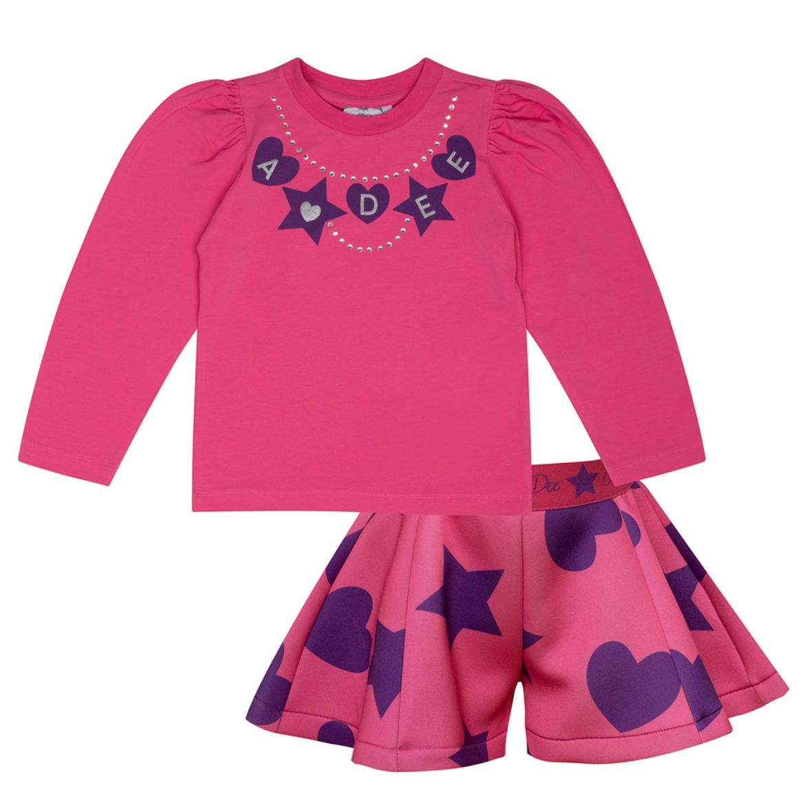 Picture of A Dee Girls Tiffany Hot Pink Short Set