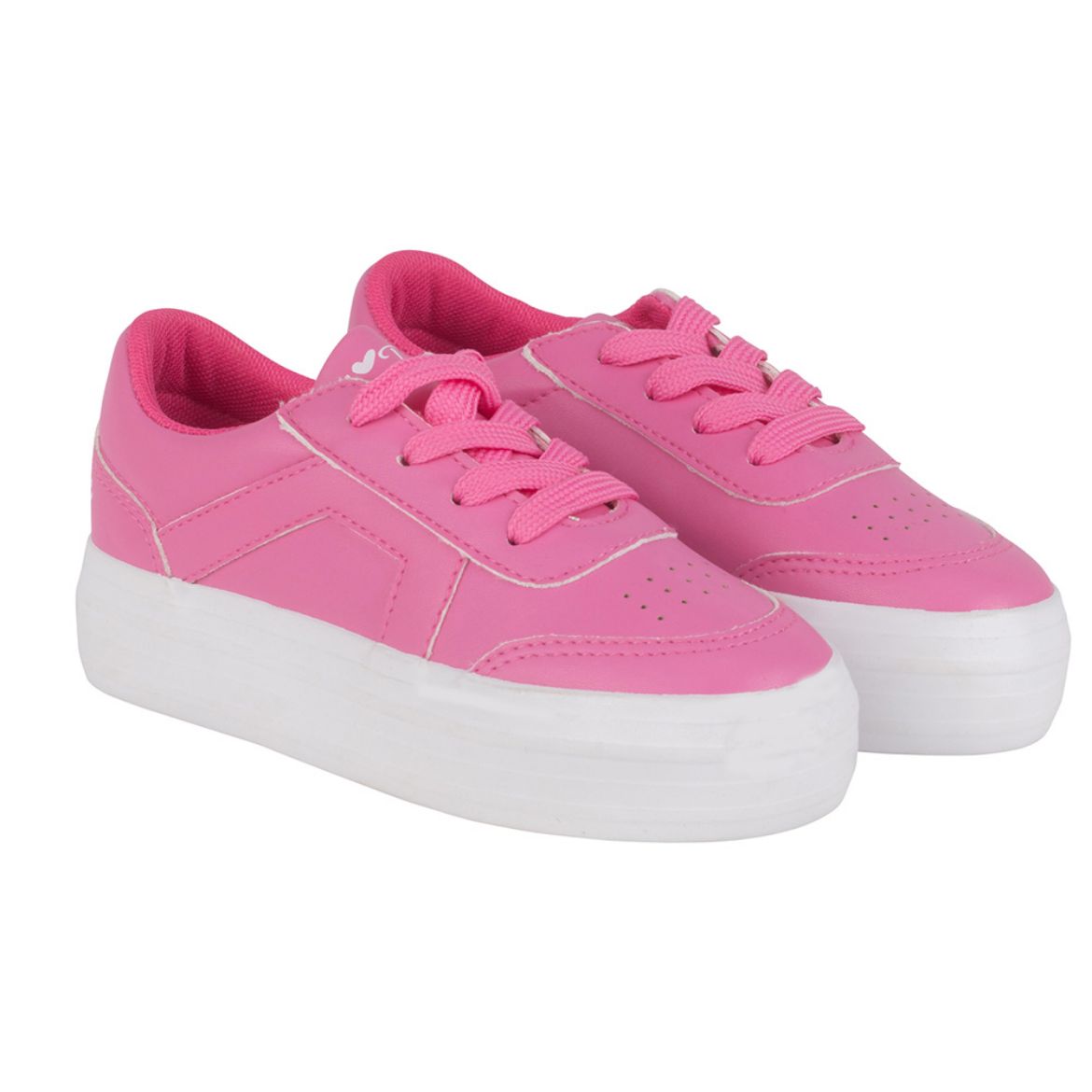 Picture of A Dee Girls Hot Pink Patty Platform Trainer