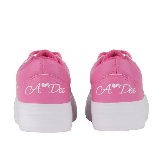 Picture of A Dee Girls Hot Pink Patty Platform Trainer