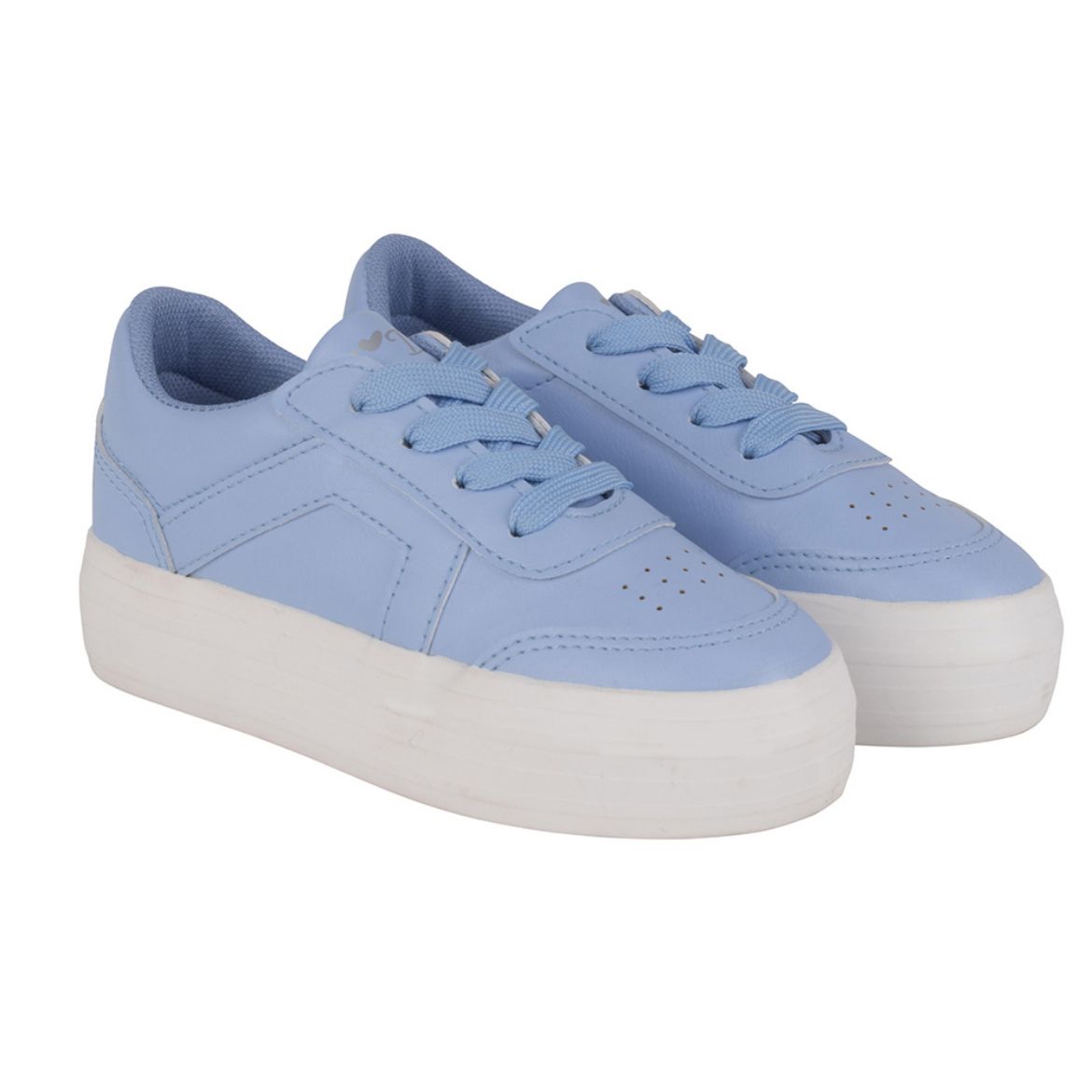 Picture of A Dee Girls Iced Blue Patty Platform Trainer