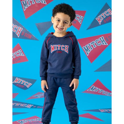 Picture of Mitch & Son Benny Navy Hooded Tracksuit