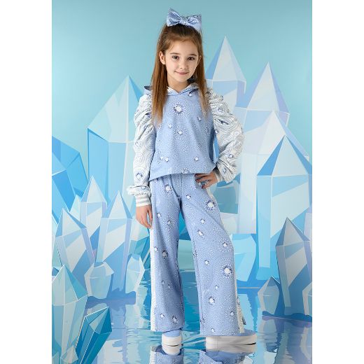 Picture of A Dee Girls Paula Blue & White Tracksuit