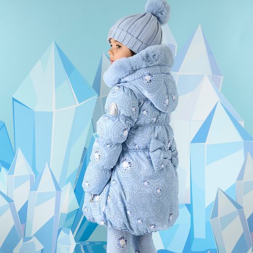 Picture of A Dee Girls Polly Iced Blue Coat