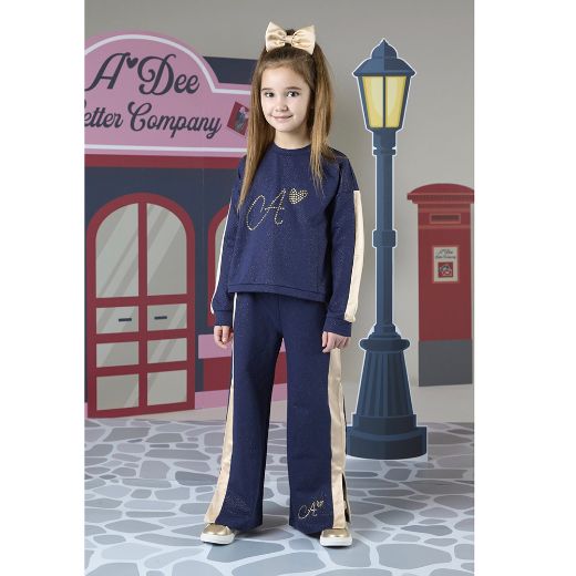 Picture of A Dee Girls Rachel Navy Tracksuit