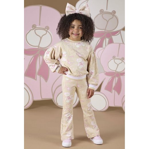 Picture of A Dee Girls Sienna Beige Tracksuit