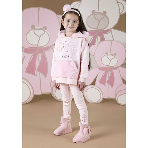 Picture of A Dee Girls Sophia Pink Hooded Tracksuit