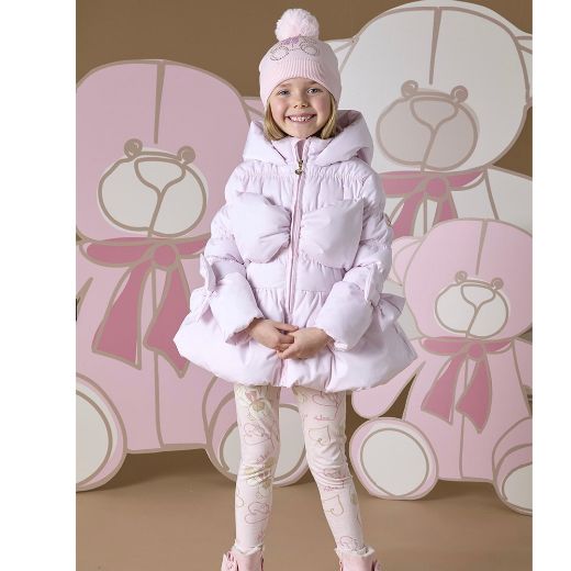 Picture of A Dee Girls Rihanon Pink Bow Coat