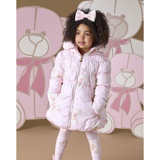 Picture of A Dee Girls Stella Pink Teddy Coat