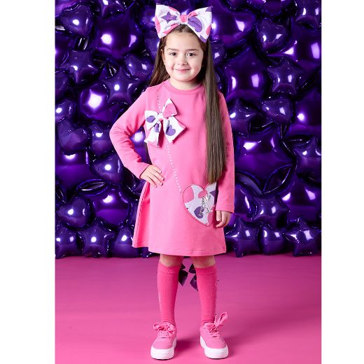 Picture of A Dee Girls Tegan Hot Pink Dress