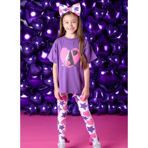 Picture of A Dee Girls Tessy Purple Legging Set