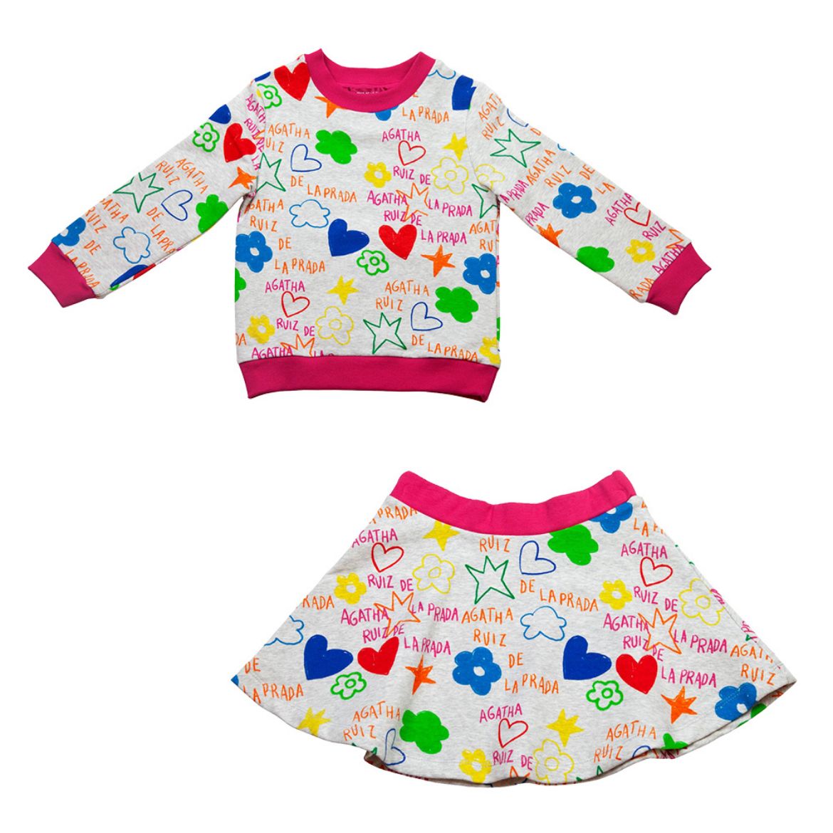 Picture of Agatha Ruiz De La Prada Grey Skirt Set