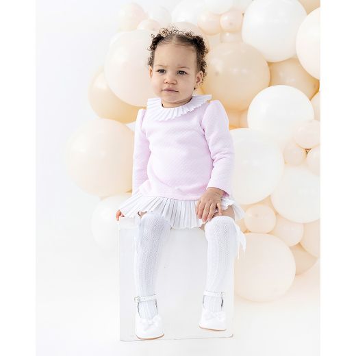 Picture of Blues Baby Girls Pink & White Dress