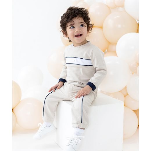 Picture of Blues Baby Boys Beige Tracksuit