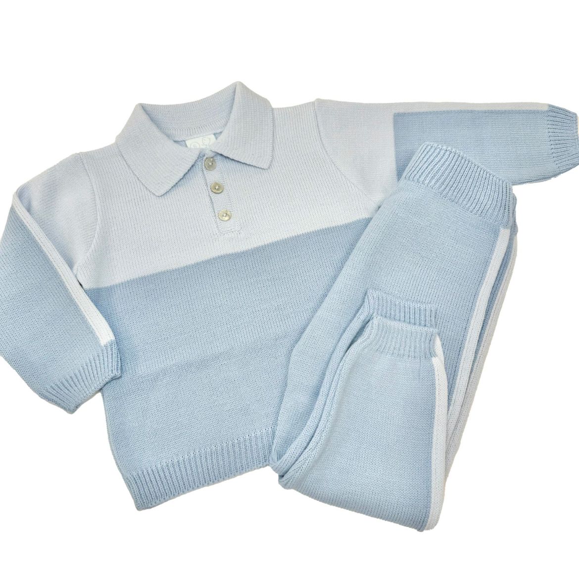 Picture of Granlei Boys Blue Knitted Tracksuit