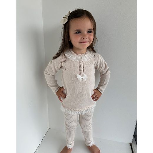 Picture of Granlei Beige Knitted Tracksuit