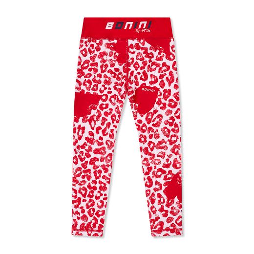 Picture of Bonini Sprint Red Leopard Leggings