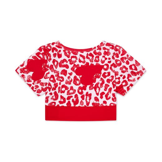 Picture of Bonini Energy Red Leopard Crop Top