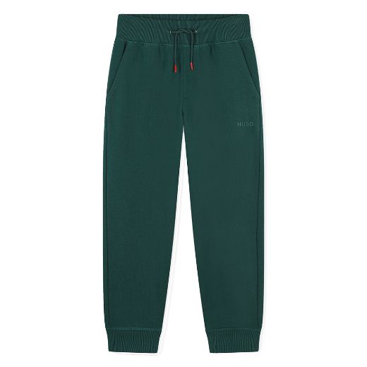 Picture of Hugo Boys Green Hooded Tracksuit