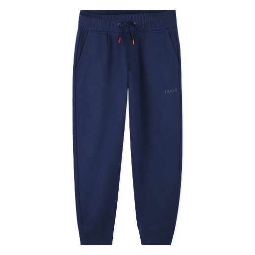 Picture of Hugo Boys Navy Round Neck Tracksuit