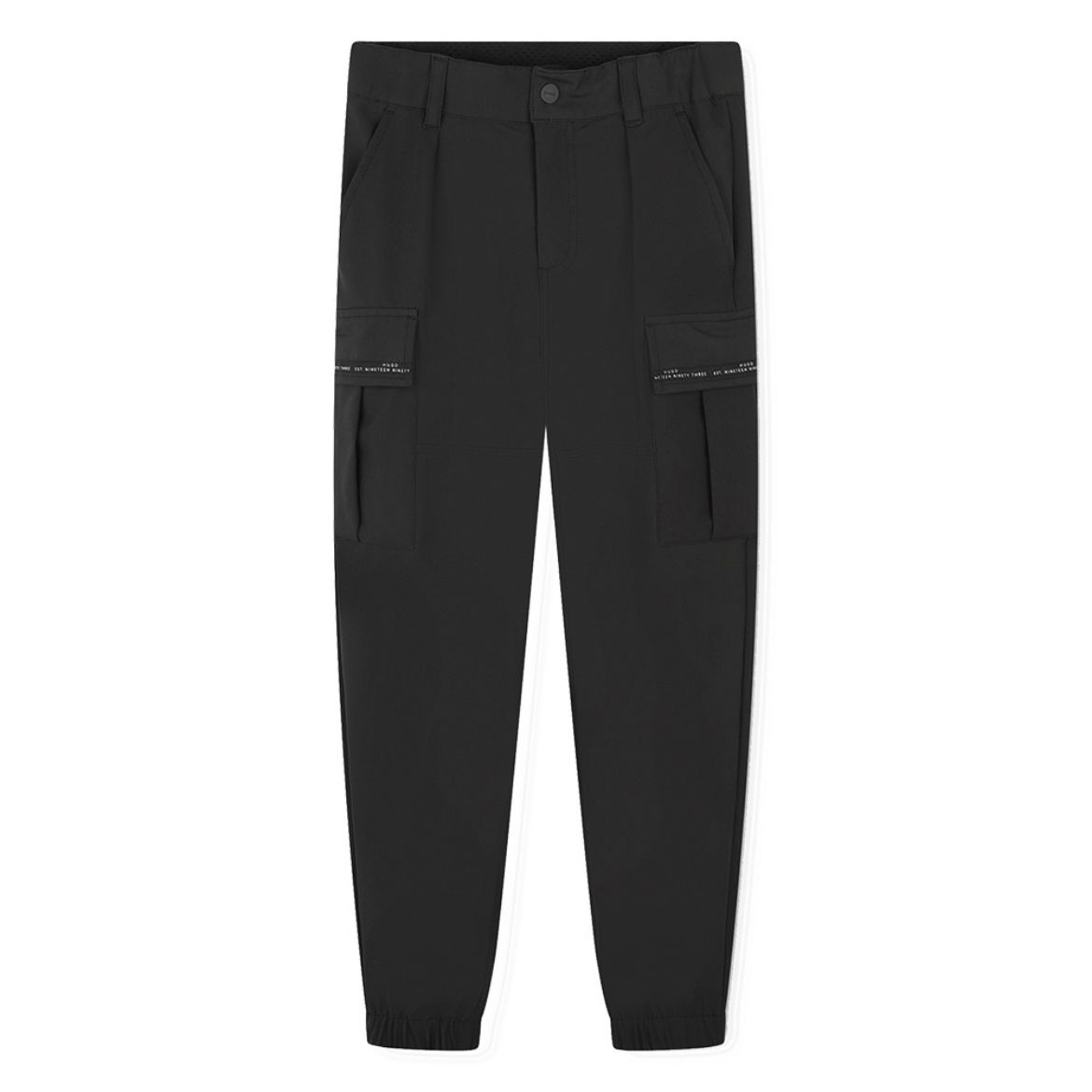 Picture of Hugo Boys Black Cargo Trousers