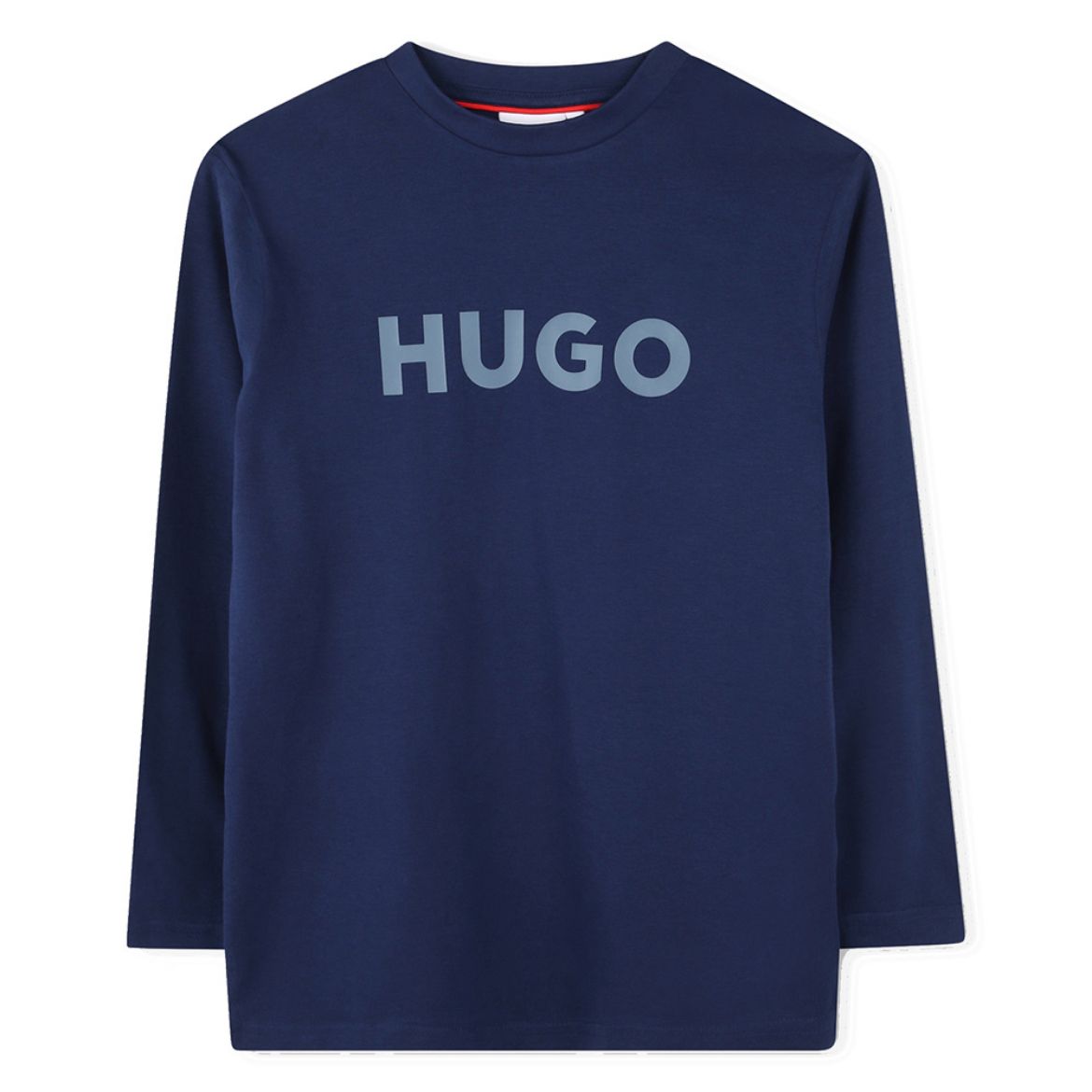 Picture of Hugo Boys Navy Long Sleeve T-shirt