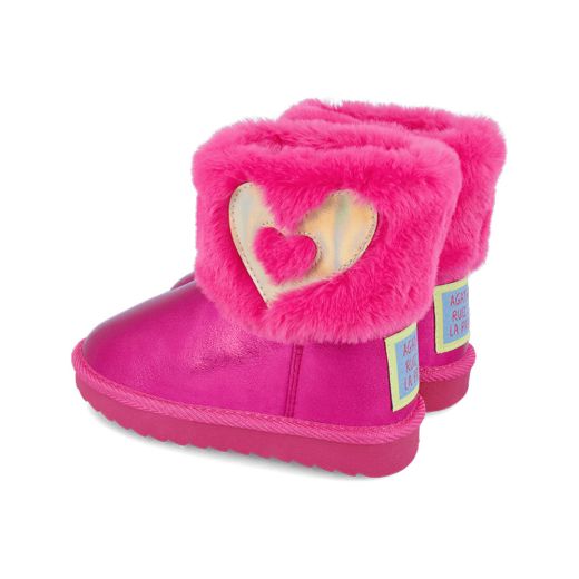 Picture of Agatha Girls Pink Fluffy Boots