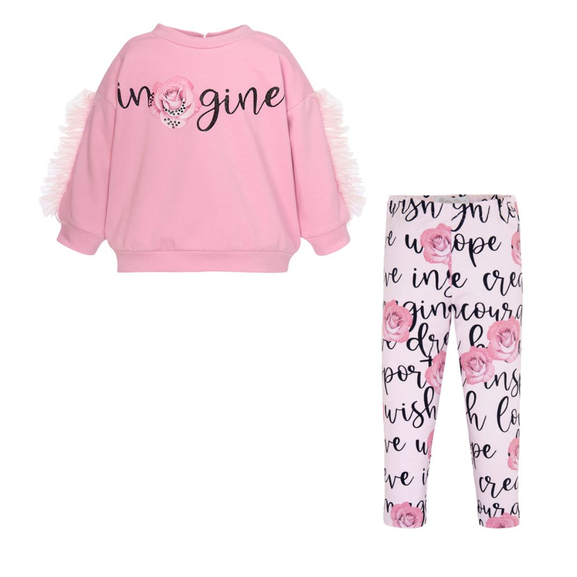 Picture of Balloon Chic Girls Pink 'Imagine' Legging Set