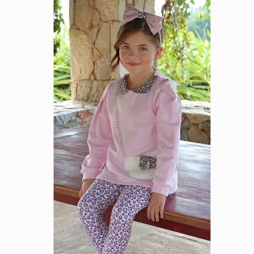 Picture of Balloon Chic Girls Pink Legging Set