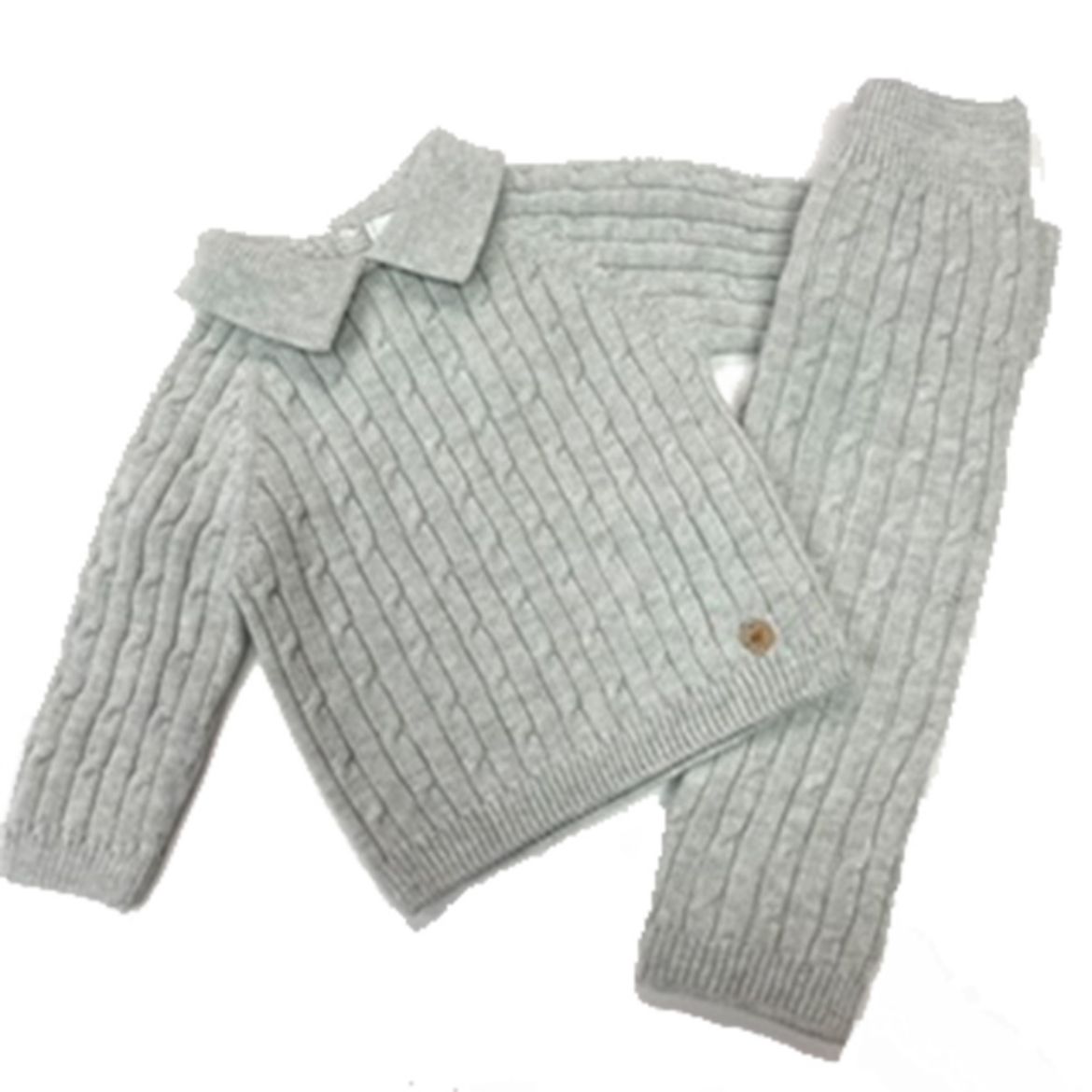 Picture of Martin Aranda Boys Grey Knitted Polo Set