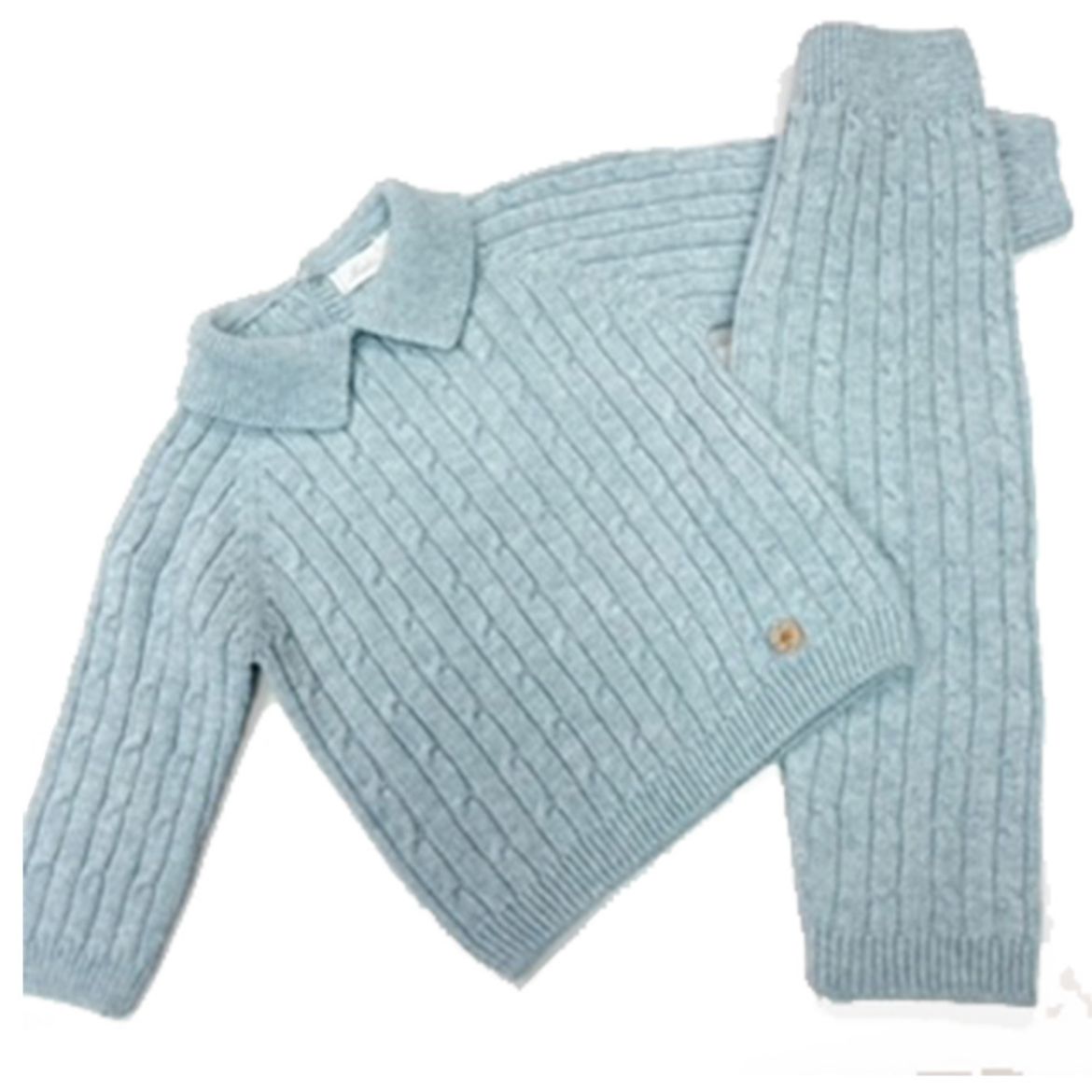 Picture of Martin Aranda Boys Blue Knitted Polo Set