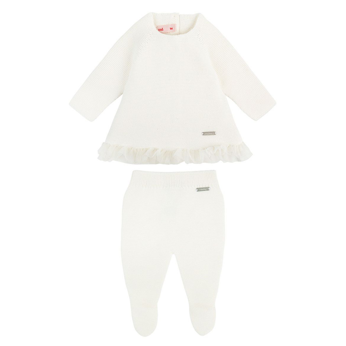 Picture of Condor Cream Knitted Set with Tulle