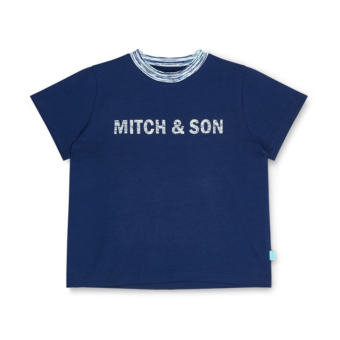 Picture of Mitch & Son Harold Navy Space Dye T-Shirt