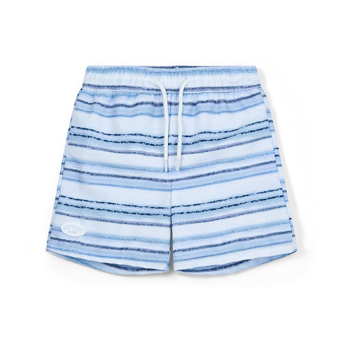 Picture of Mitch & Son Fallon Blue Stripe Swim Shorts