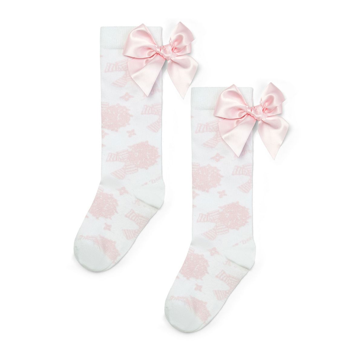 Picture of A Dee Courtney Pink Hydrangea Knee Socks