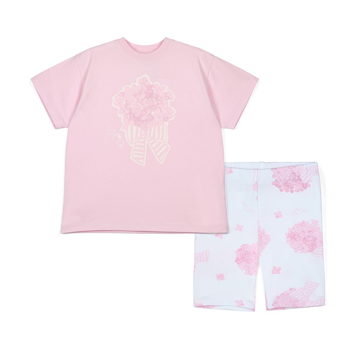 Picture of A Dee Camila Pink Hydrangea Short Set