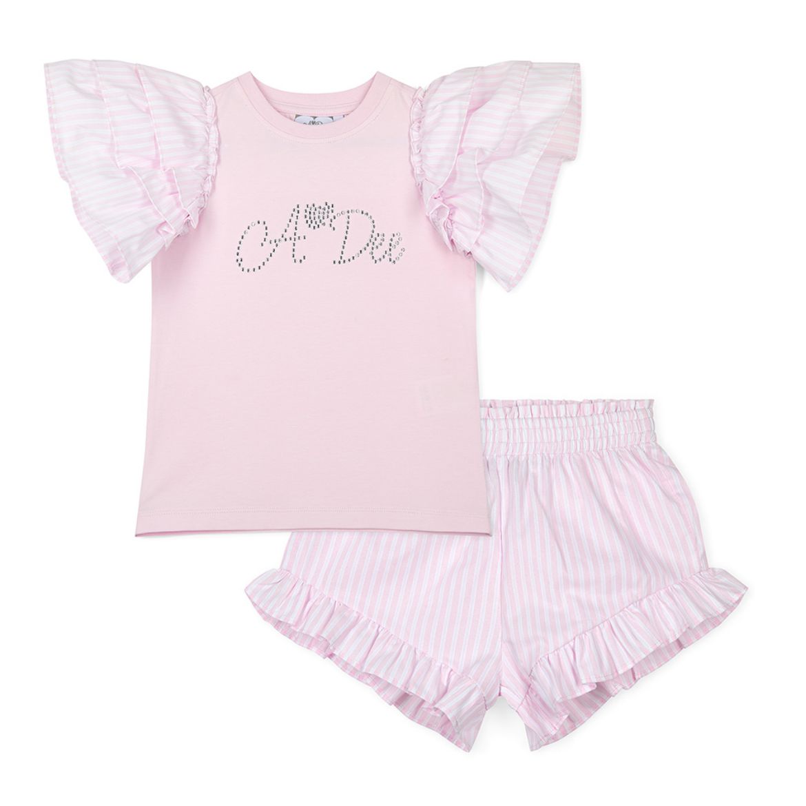 Picture of A Dee Coco Pink Frill Short Set