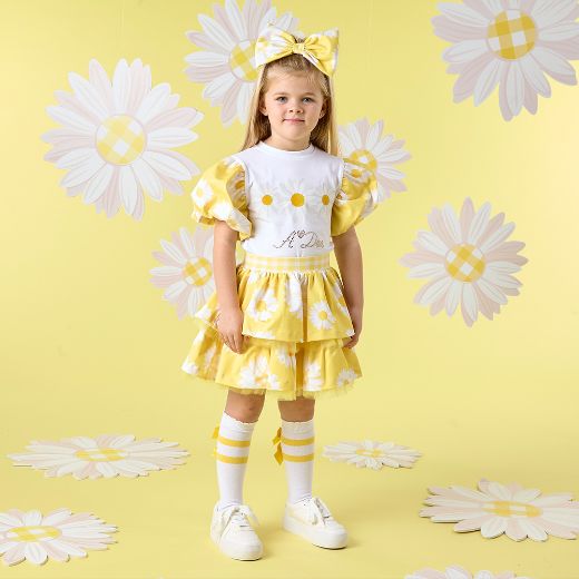 Picture of A Dee Dallas White Daisy Skirt Set