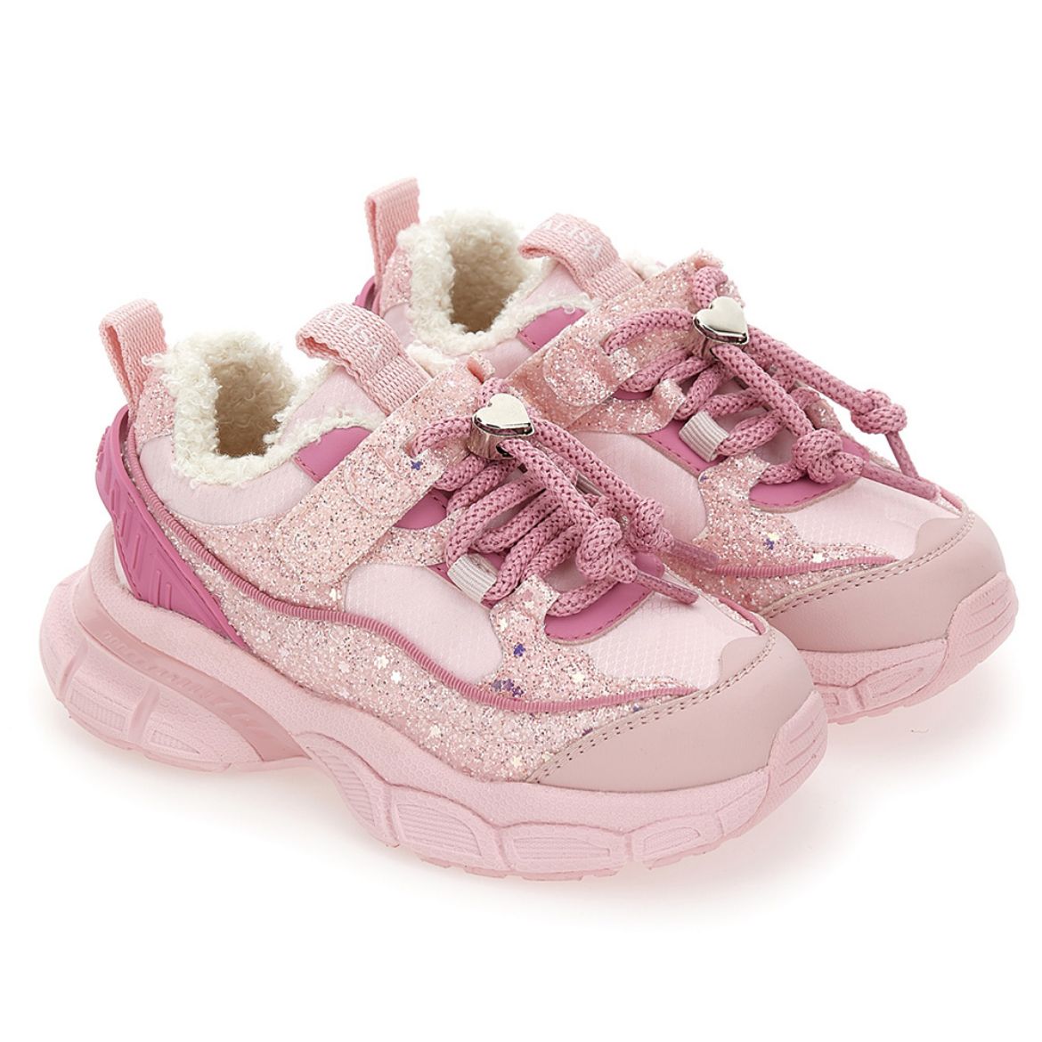 Picture of Monnalisa Pink Glitter Trainers