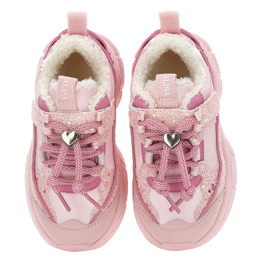 Picture of Monnalisa Pink Glitter Trainers