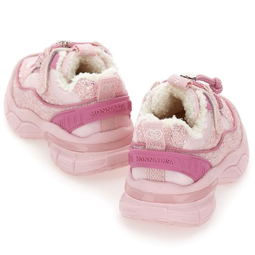 Picture of Monnalisa Pink Glitter Trainers