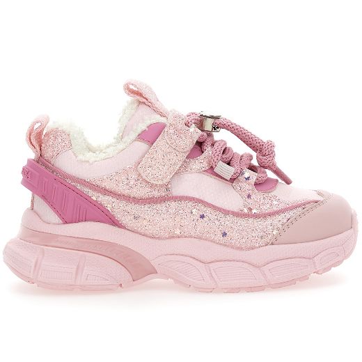 Picture of Monnalisa Pink Glitter Trainers