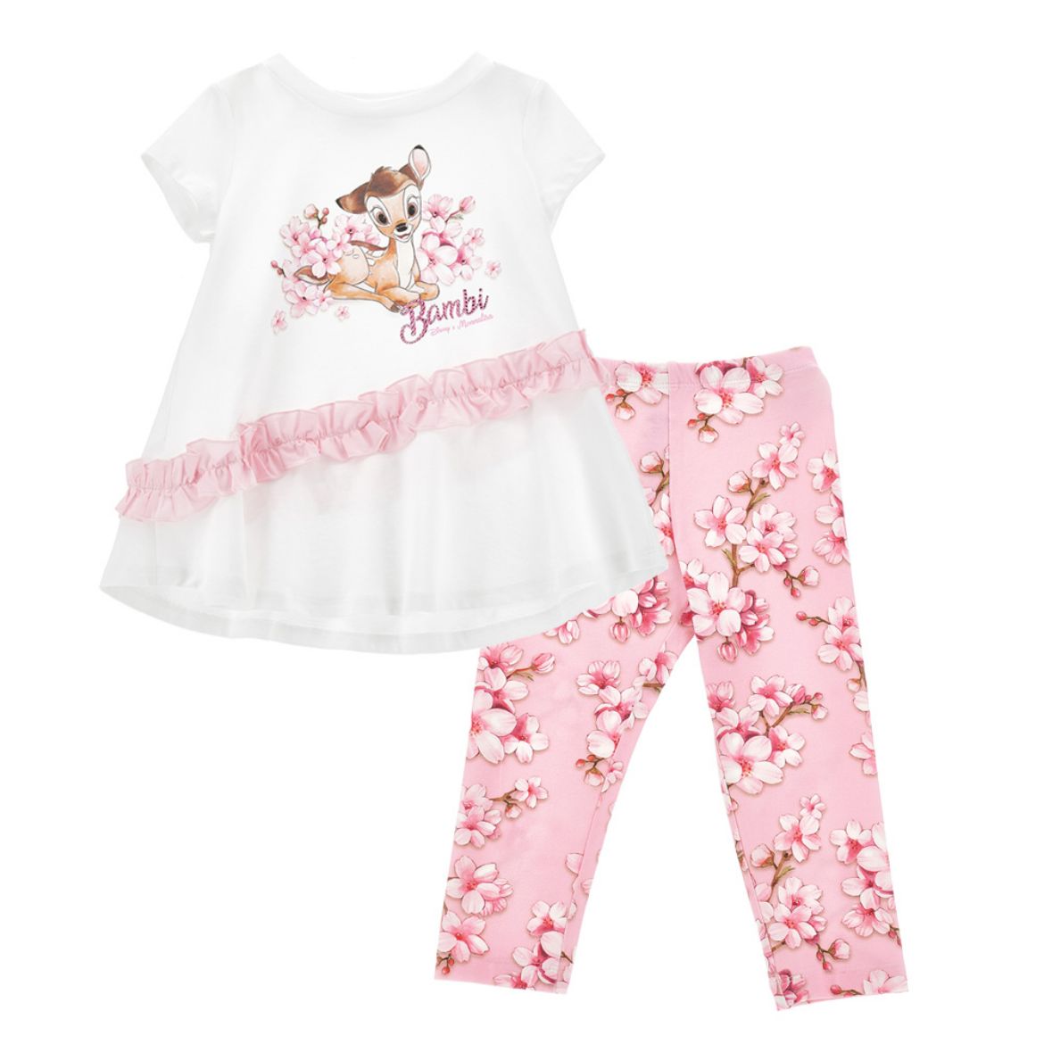 Picture of Monnalisa Bambi Pink Leggings Set