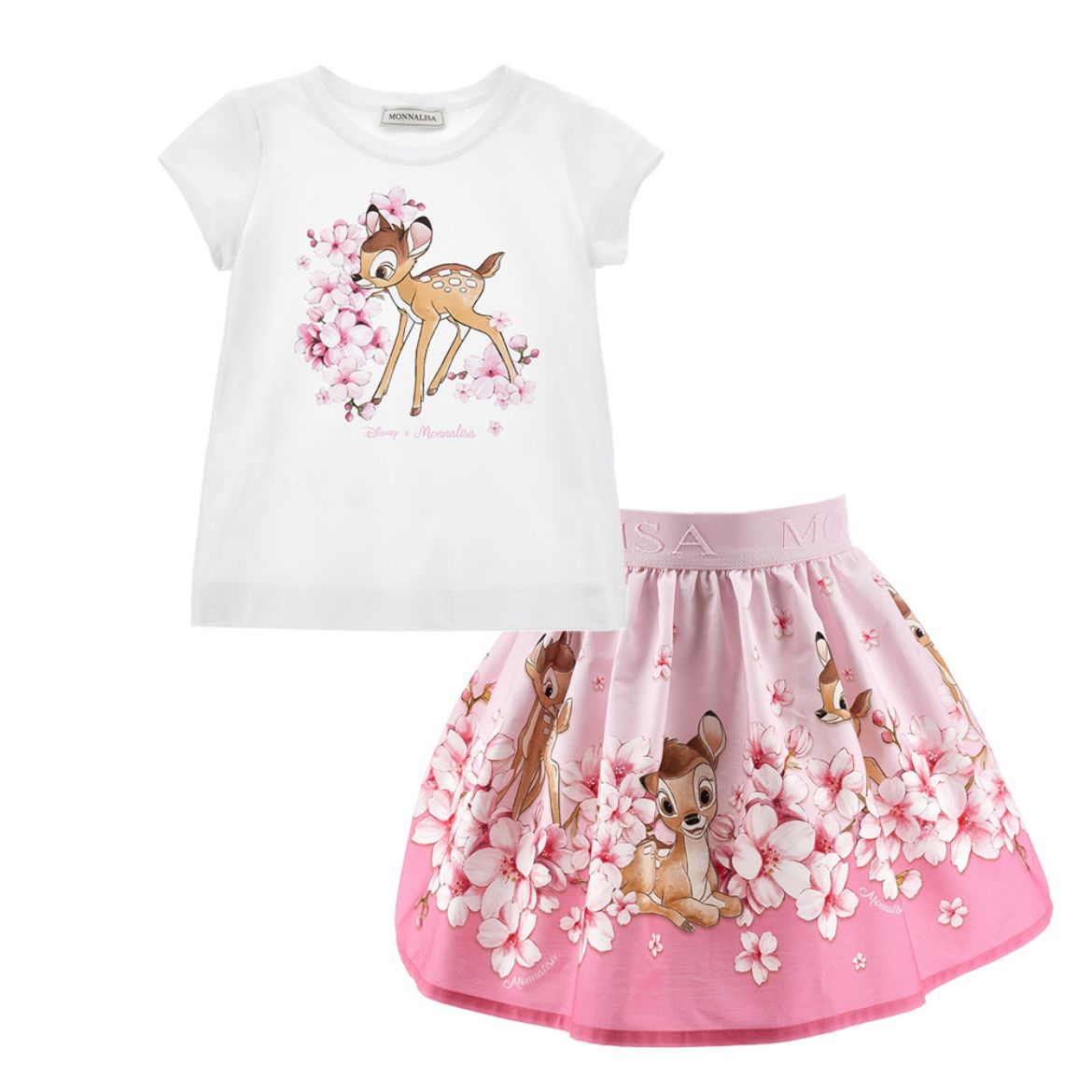 Picture of Monnalisa Bambi Top & Skirt Set