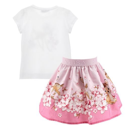 Picture of Monnalisa Bambi Top & Skirt Set