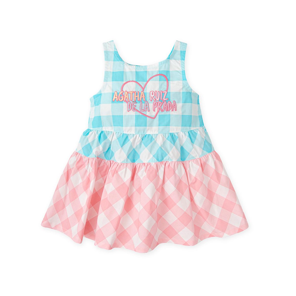 Picture of Agatha Ruiz De La Prada Pink & Blue Checked Dress