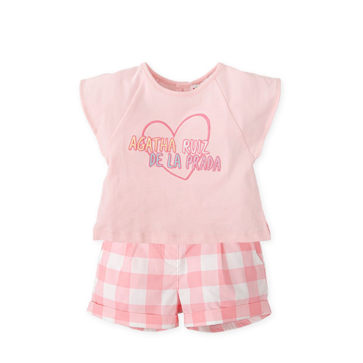 Picture of Agatha Ruiz De La Prada Pink Checked Short Set