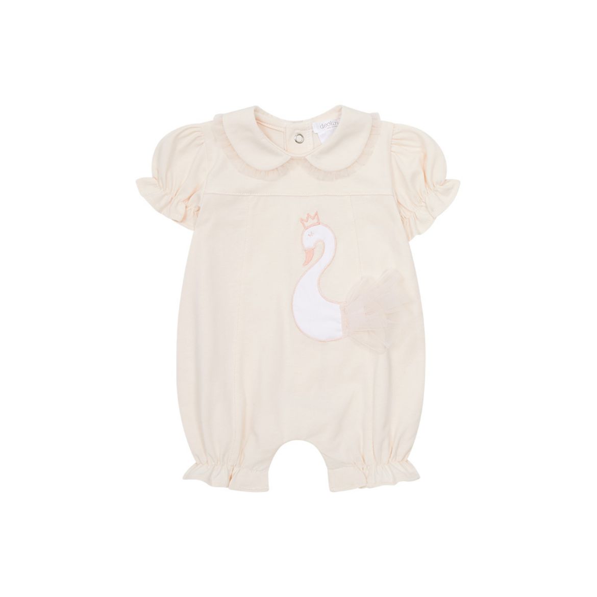 Picture of Deolinda Baby Girls Pink Swan Romper