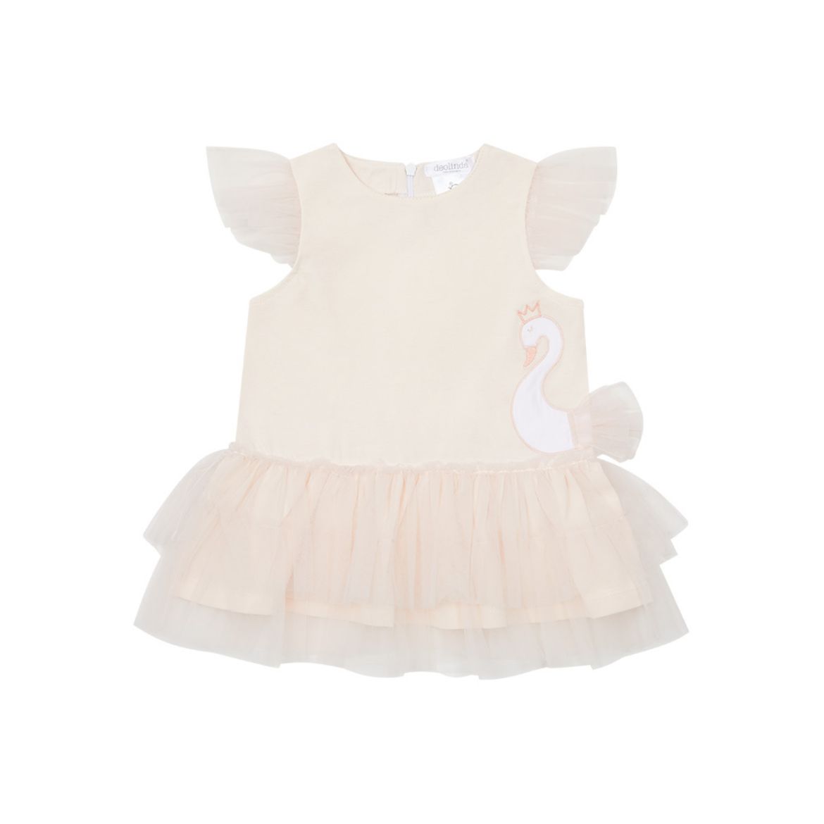 Picture of Deolinda Baby Girls Pink Swan Dress