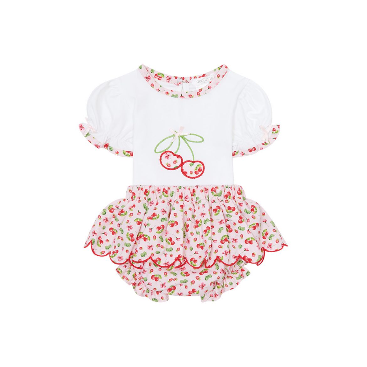 Picture of Deolinda Baby Girls Cherry Top & Bloomers