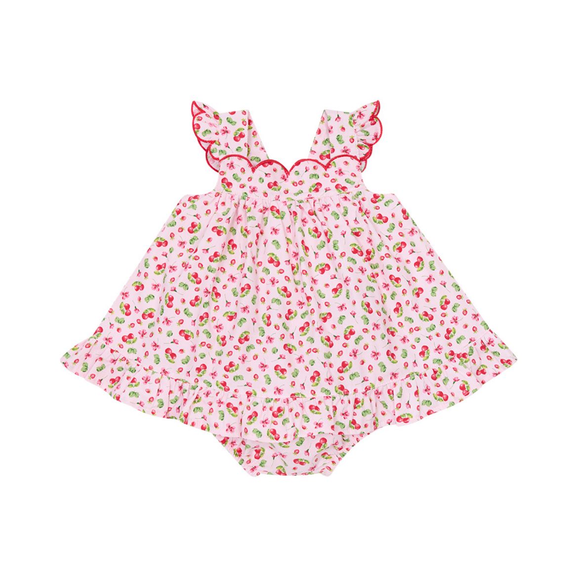 Picture of Deolinda Baby Girls Cherry Dress & Bloomers